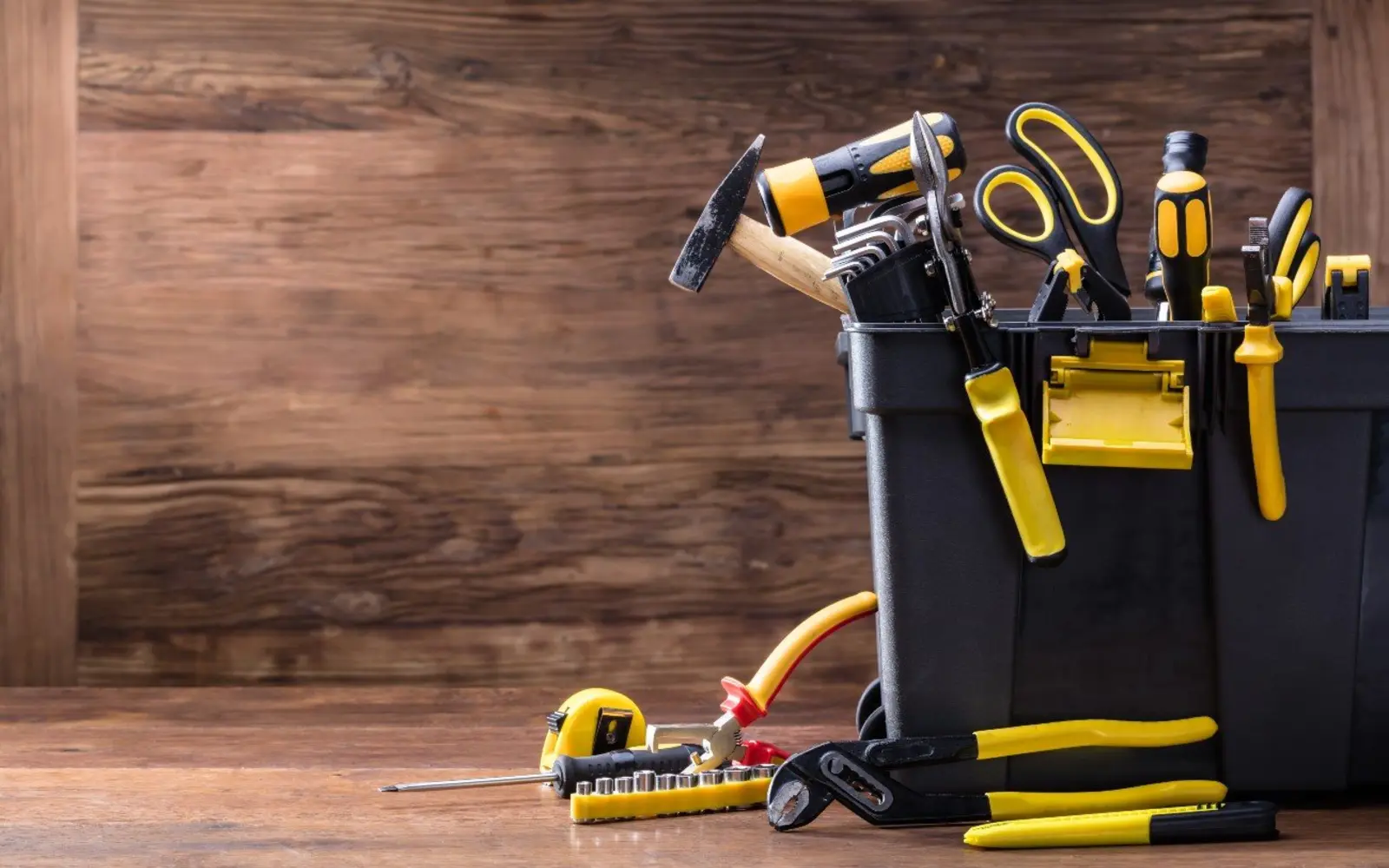 Organized professional handyman tools ready for property repairs