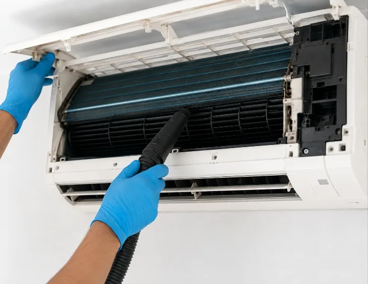 Indoor unit access and cleaning